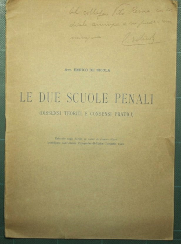 The two penal schools