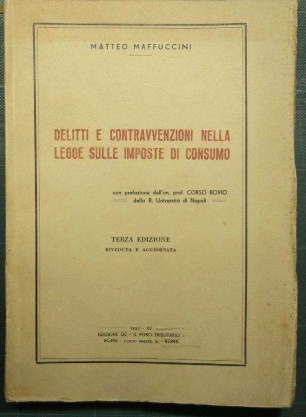 Delitos y contravenciones en la ley del impuesto al consumo