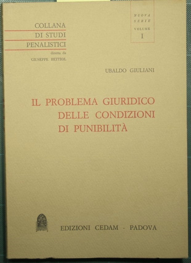 The legal problem of the conditions of punishability