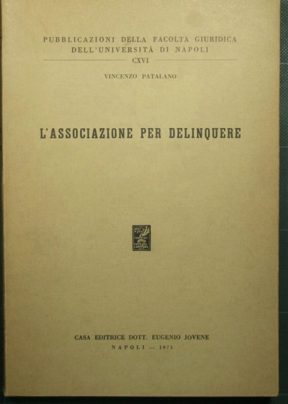 L'associazione per delinquere