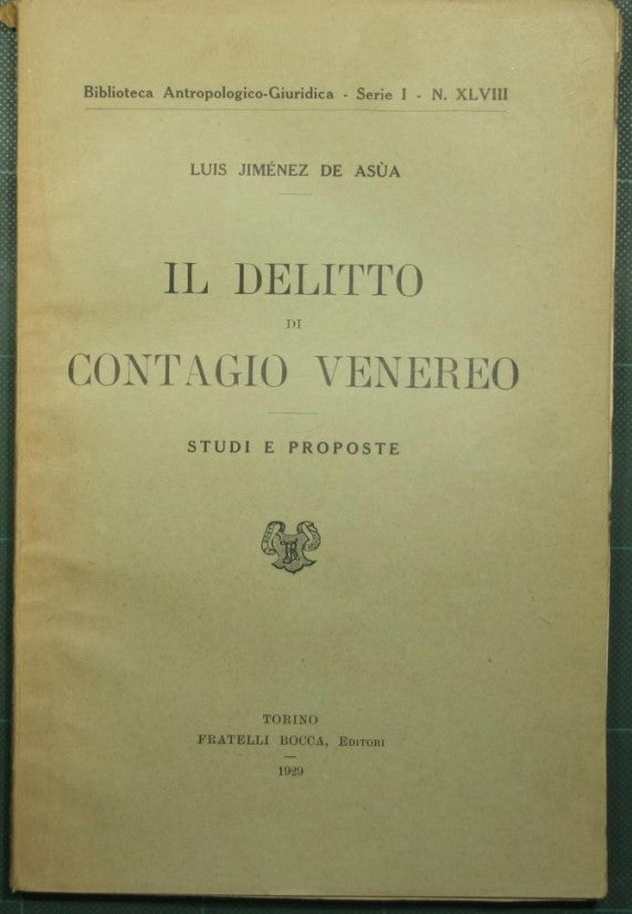 Il delitto di contagio venereo