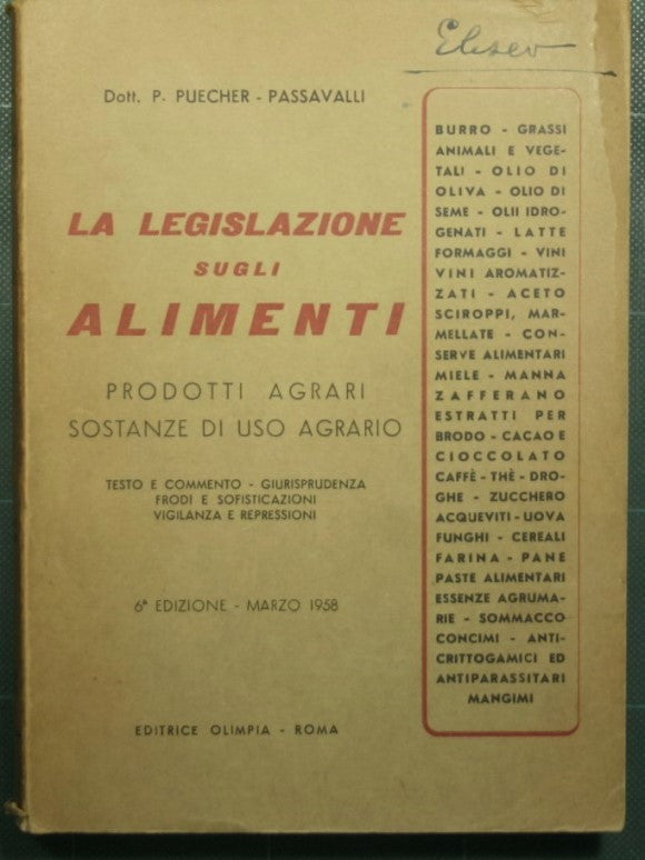 Legislación alimentaria - Productos agrícolas sustancias para uso agrícola