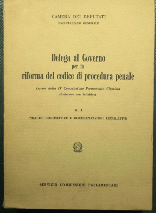Delega al governo per la riforma del codice di procedura penale