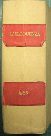 Elocuencia - Año XIII - 15 junio 1923/31 marzo 1924- NN. 16/1 - 20 de marzo de 1923 - NN. 17/20