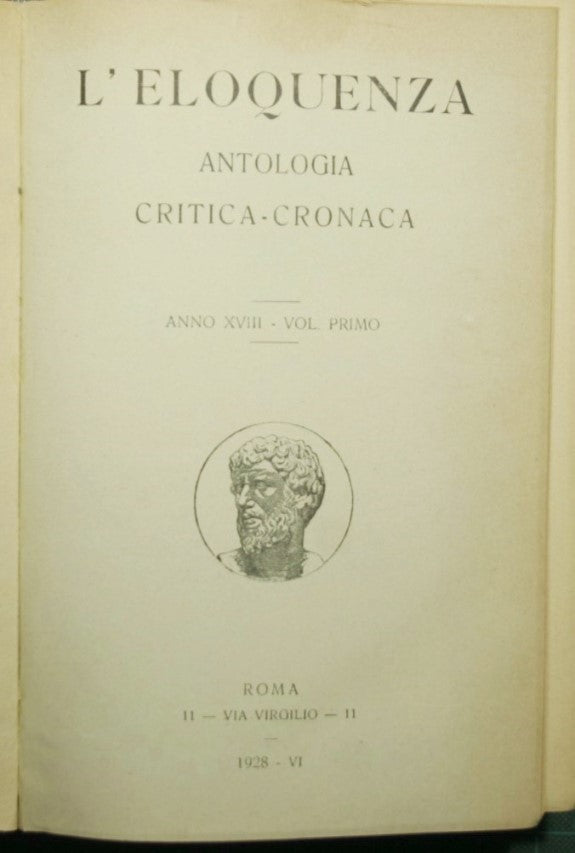 Eloquence - Year XVIII - 1928