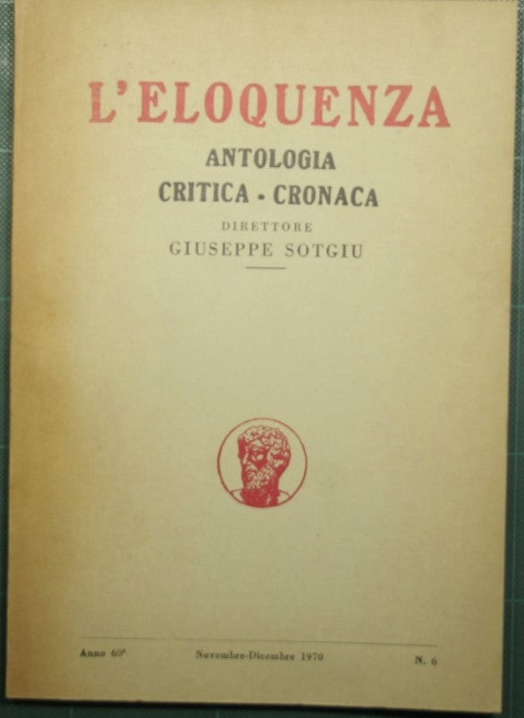 Elocuencia - Año 60 - Noviembre-Diciembre 1970 - N. 6