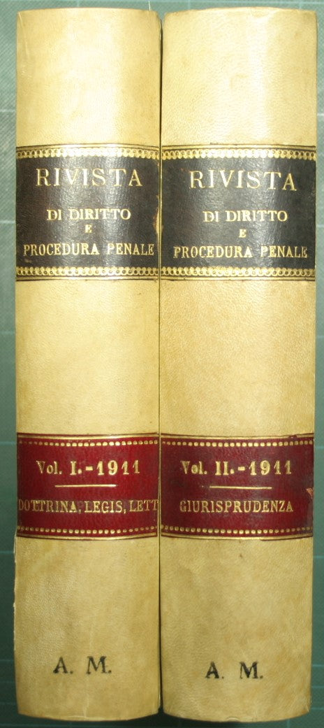 Rivista di diritto e procedura penale - Vol. II - 1911