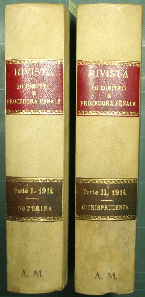 Rivista di diritto e procedura penale - Vol. V - 1914
