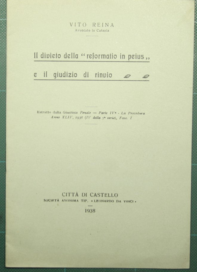 The prohibition of the 'reformatio in peius' and the adjournment judgment