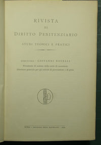 Revista de derecho penitenciario - Año 1934 - Voll. Yo y II