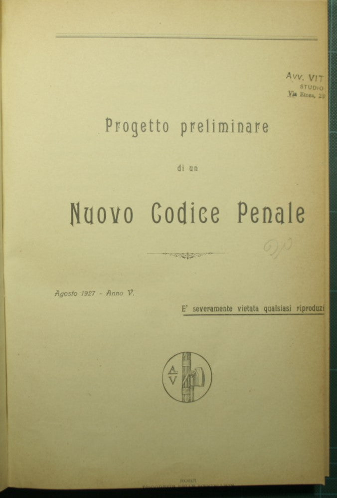 Anteproyecto de un nuevo código penal