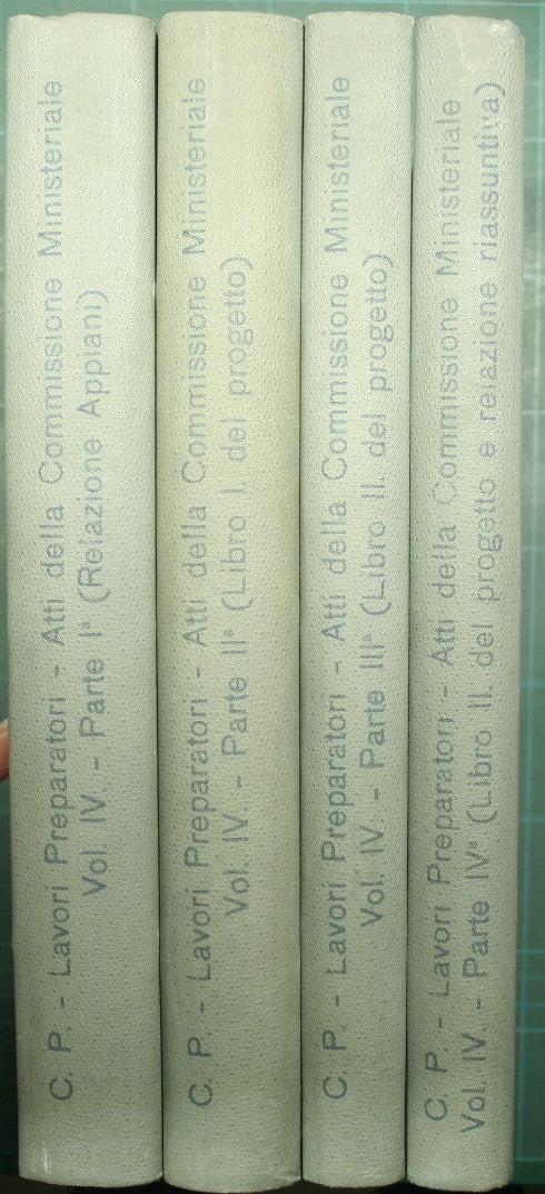 Preparatory works of the penal code and the code of criminal procedure - Vol. IV