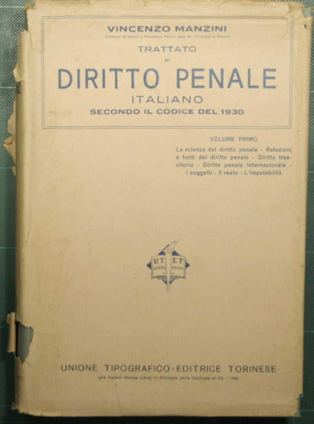 Treatise on Italian criminal law - Voll. I/IX