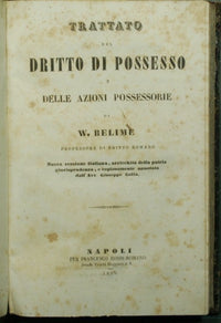 Treatise on the right of possession and possessory actions