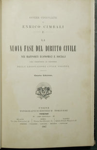 La nuova fase del diritto civile nei rapporti economici e sociali