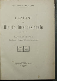Lecciones de derecho internacional - Parte general