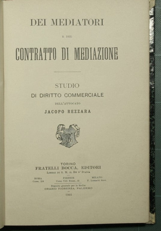 Of mediators and the mediation contract