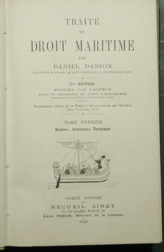 Traitè de droit maritime