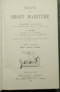 Traitè de droit maritime