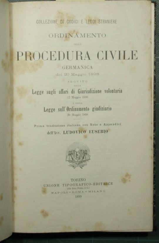 Order of German civil procedure of 20 May 1898