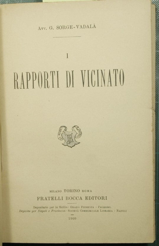 I rapporti di vicinato