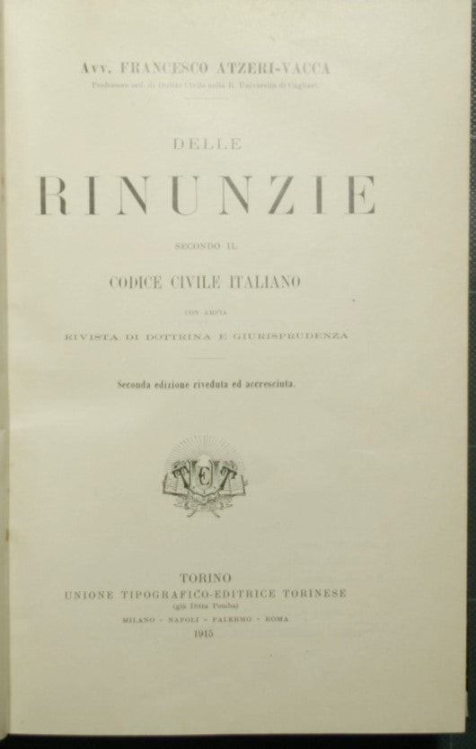 Delle rinunzie