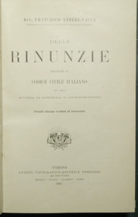 Delle rinunzie