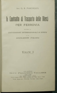 Il contratto di trasporto delle merci per ferrovia