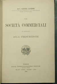 Commercial companies in relation to prescription