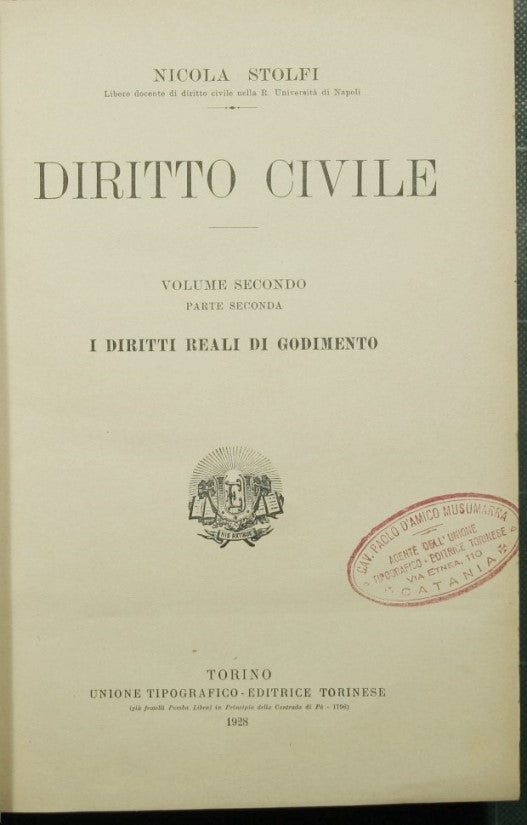 Civil law - Vol. II Part two The real rights of enjoyment
