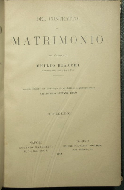 Of the marriage contract