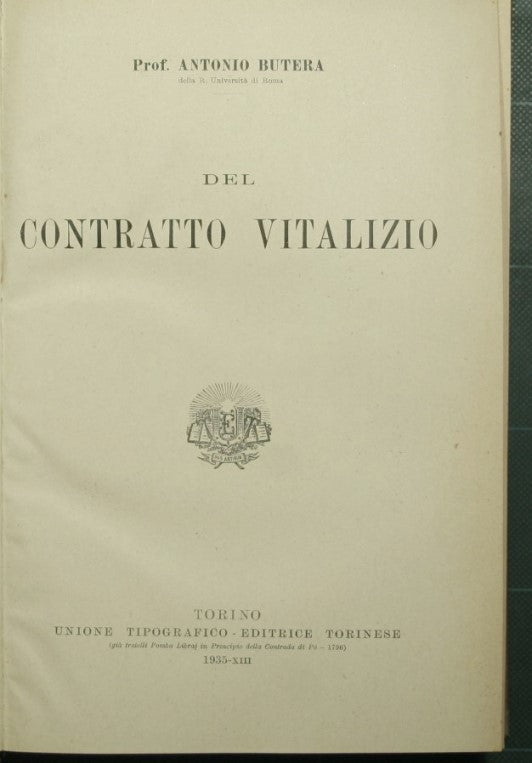 Of the life contract