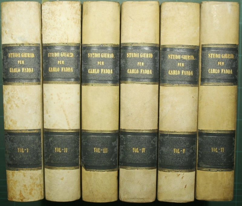 Studi giuridici in onore di Carlo Fadda pel XXV annno del suo insegnamento