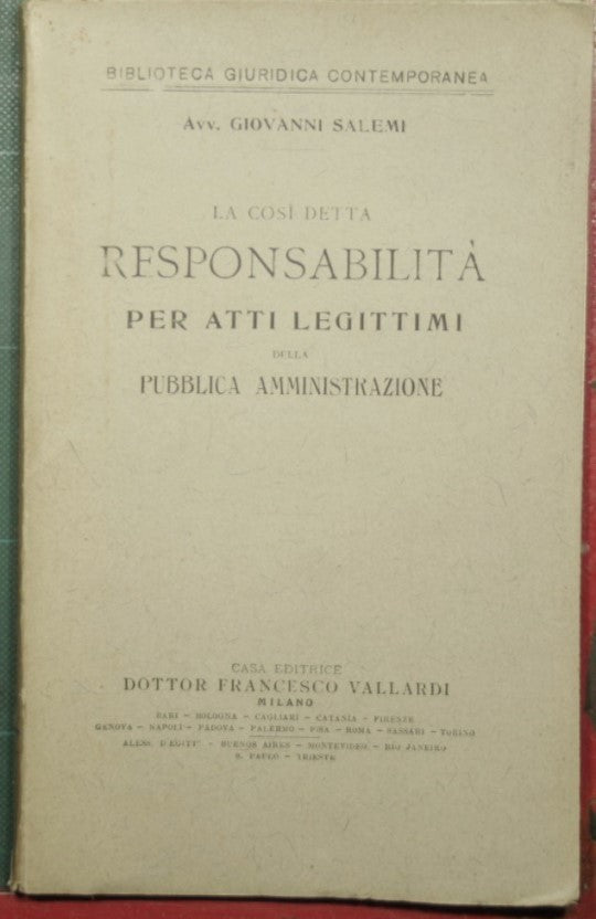 La llamada responsabilidad por actos legítimos de la administración pública