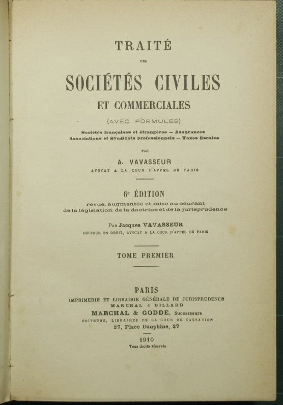Treaty of civil and commercial societies