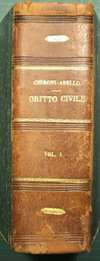 Tratado de derecho civil italiano - Vol. I (solo uno publicado) Parte general