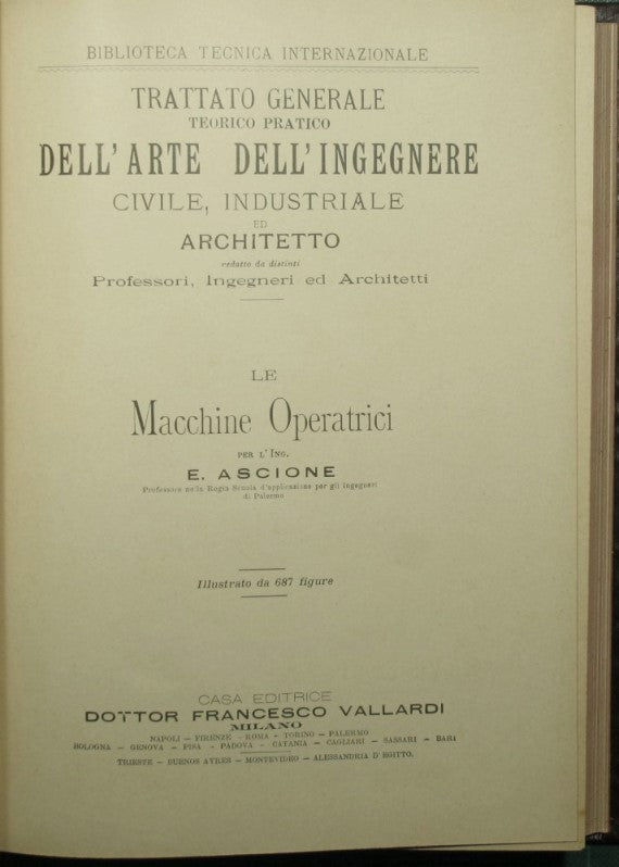 Le macchine operatrici