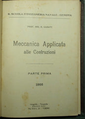 Meccanica applicata alle costruzioni - Parte prima