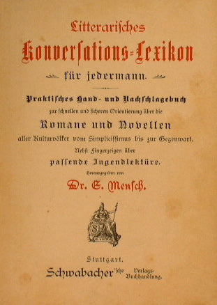 Litterarisches Konversations-Lexikon Für Jedermann