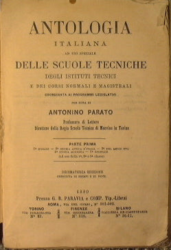 Antologia Italiana   Parte prima