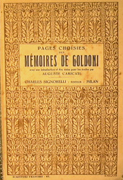 Páginas seleccionadas de las memorias de Goldoni.