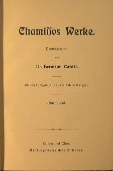 Chamissos Werke