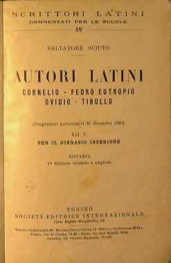 Autori latini   Vol. I