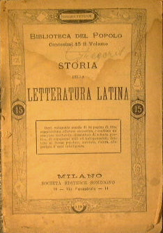Storia dela letteratura latina