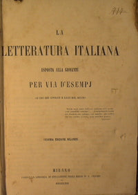 Italian literature exposed to young people through examples