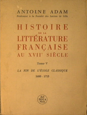 Histoire de la litterature francaisa au XVIII siecle