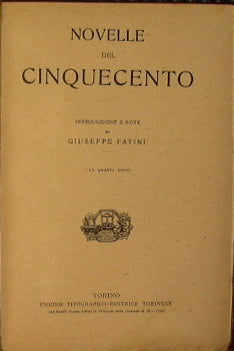 Novelle del cinquecento