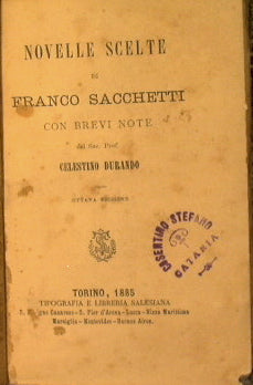 Cuentos seleccionados de Franco Sacchetti