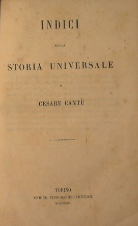 Indici della storia universale