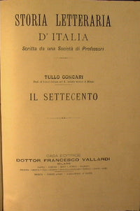 Historia literaria de Italia.